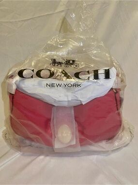 Coach Pink Shoulder Saddle Bag